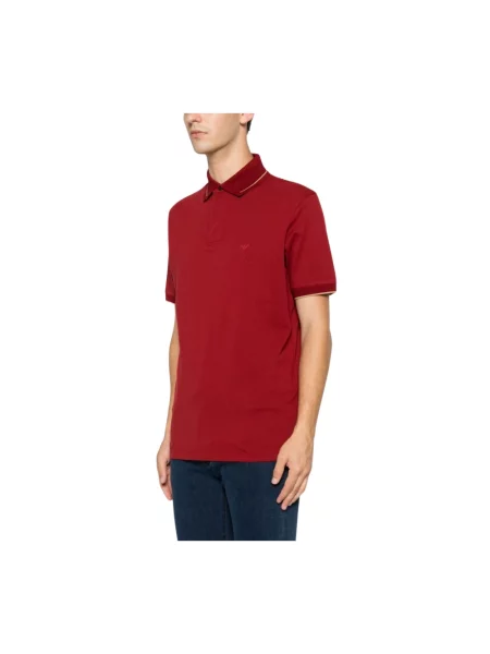 Koszulka polo Emporio Armani czerwona