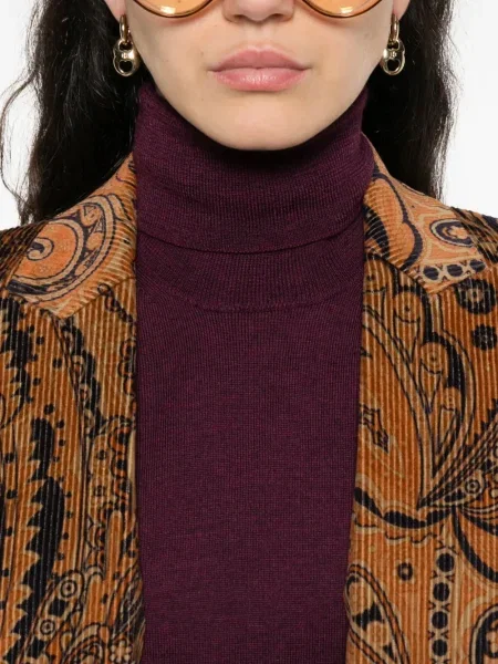 Pulover Etro cu broderie violet