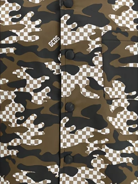 Kostkovaná košile Gcds hnědá