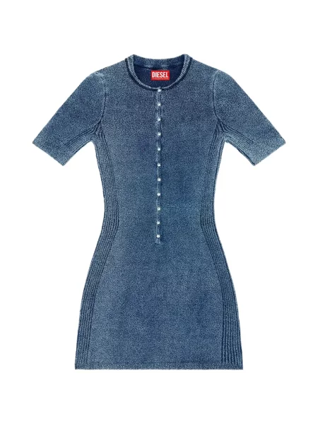 Scurt bouclé rochie Diesel albastru