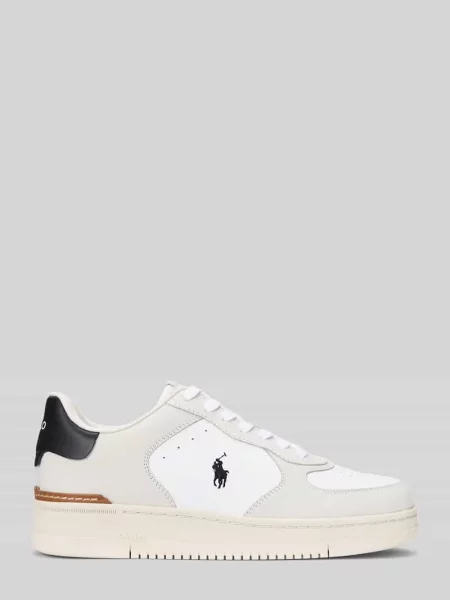 Sneakersy z prawdziwej skóry Polo Ralph Lauren białe