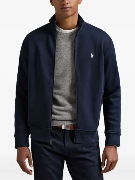 Tricou polo Polo Ralph Lauren cu dungi cu două rânduri de nasturi cu aplicații negru