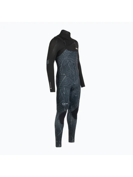 Мъжки бански костюм ION Seek Core mm с преден distorted black черно