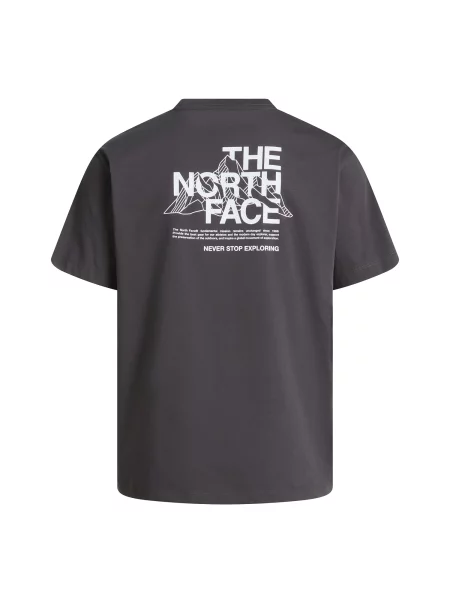 THE NORTH FACE Tričko M MOUNTAIN SKETCH SS TEE RELAXED čierna / prírodná biela