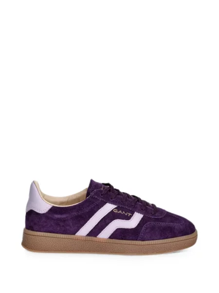 Sneakerși Gant din piele de căprioară cu imagine violet