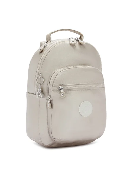 KIPLING Rucsac Seoul kitt alb