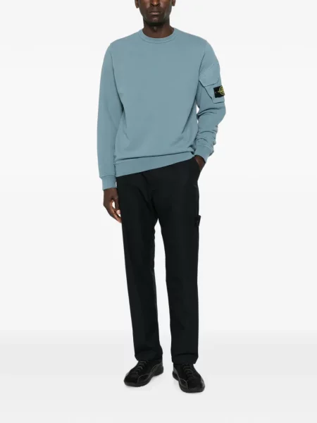 Hanorac Stone Island cu strasuri albastru