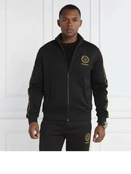 Karl Lagerfeld Hanorac SWEAT ZIP JACKET negru