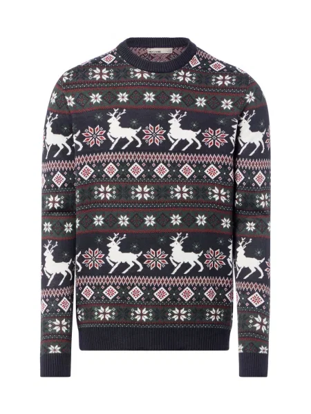 Only&Sons sweter z dzianiny Mężczyźni drobna dzianina wielokolorowy S