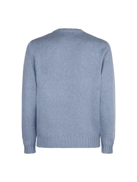 Dzianinowy sweter Drumohr niebieski