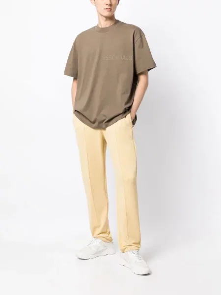 Тениска Fear Of God Essentials с кръгло деколте с апликация зелено