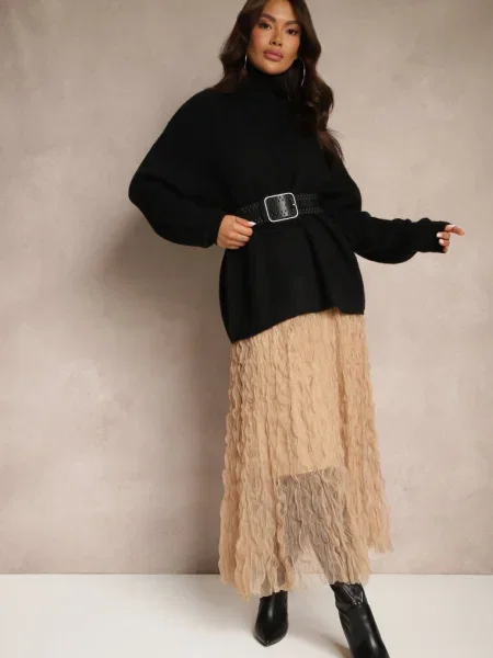 Fustă Zeridra Maro bej