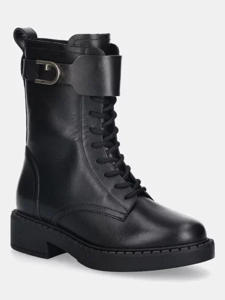 Furla ghete de piele New Legacy Army Boot cu plat negru