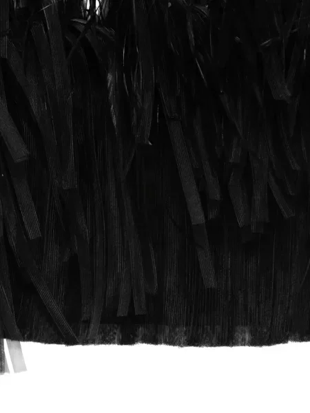 Tinklinis palaidinė be rankovių Isabel Sanchis su plunksnomis korsetas juoda