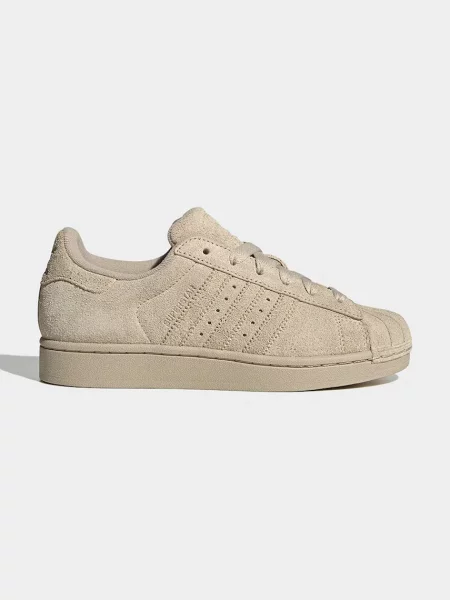 Adidas Originals Superstar II sneakers γυναικεία σουέτ μπεζ