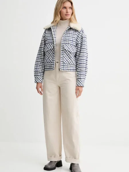 Levi's kurtka z domieszką wełny przejściowa oversize niebieski