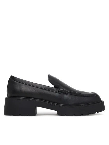 Calvin Klein Jeans лоуфъри с дебела подметка Chunky Cupsole Ru Patch Lth черен