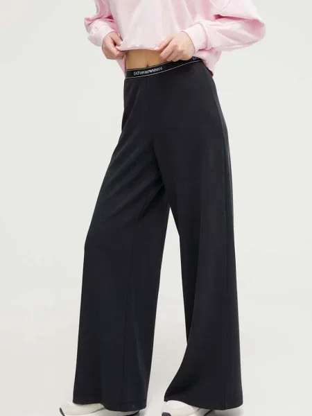 Emporio Armani pantaloni de trening neted negru