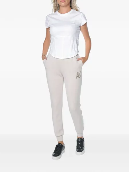Pantaloni Armani Exchange cu paiete alergare