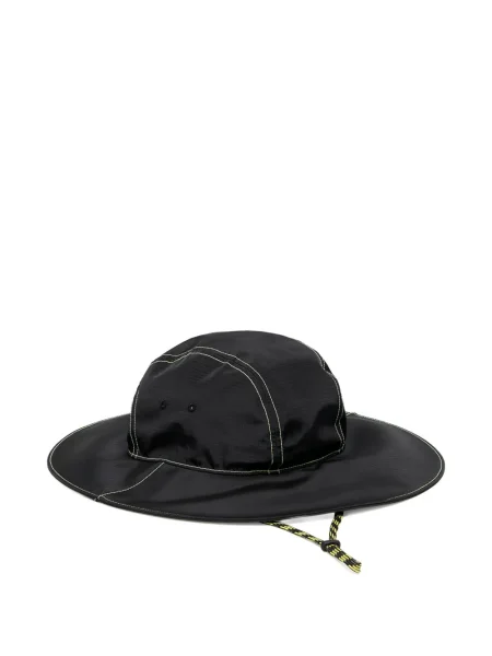 Pruhované tričko Adidas s autogramem s výstřihem do v černé