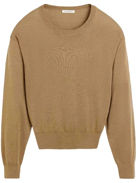 Pulover By Malene Birger cu decolteu rotund maro