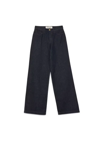 Jeansy dzwony Roy Rogers z wysoką talią niebieskie