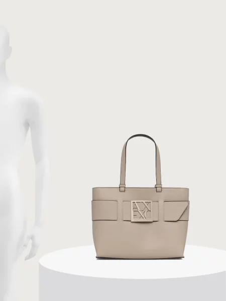 ARMANI EXCHANGE Shopper táska krém bézs