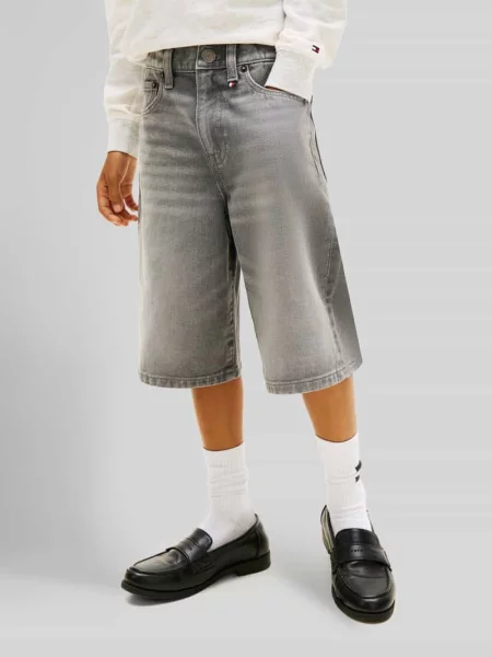 Szorty jeansowe o kroju regular fit z 5 kieszeni Tommy Hilfiger Teens