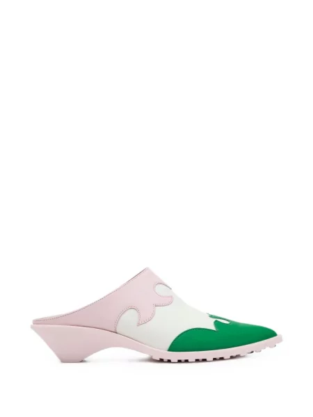 Papuci tip mules Camper din piele roz