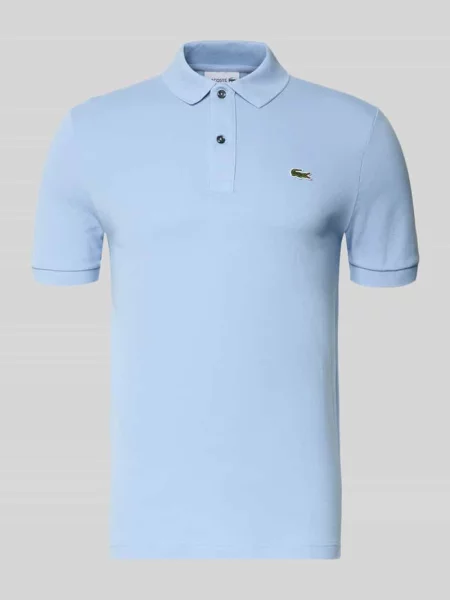 Lacoste Koszulki Mężczyzna L Dopasowana Koszulka Polo Original niebieski