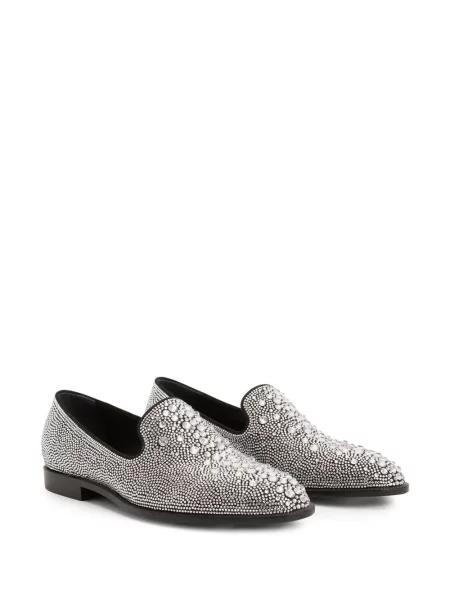 Pantofi loafer Giuseppe Zanotti de cristal negru