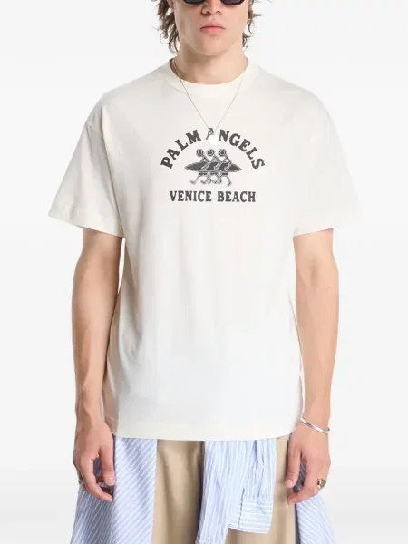 Scurt tricou Palm Angels cu imagine