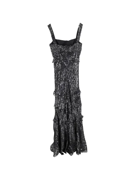 Rochie Saloni cu volane de costum negru