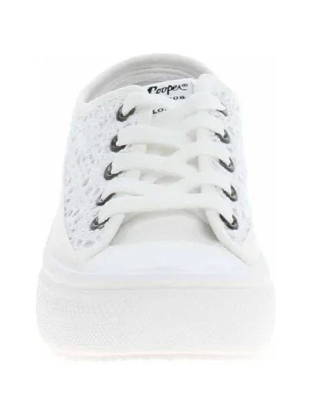 Krajkové tenisky Lee Cooper bílé