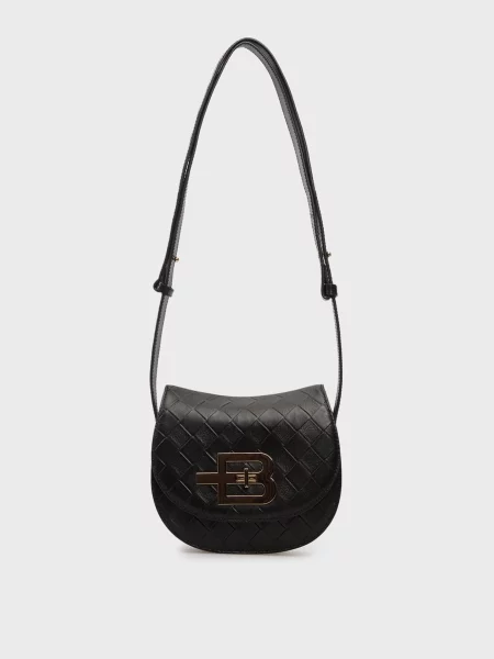 Шкіряна сумка Baldinini чорна