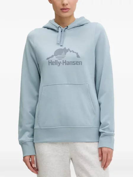 Hanorac cu glugă Helly Hansen cu imagine albastru