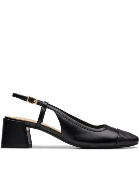 Czółenka Clarks skórzana elegancka czarna
