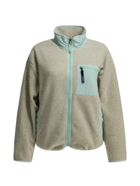 Geacă Patagonia din fleece gri