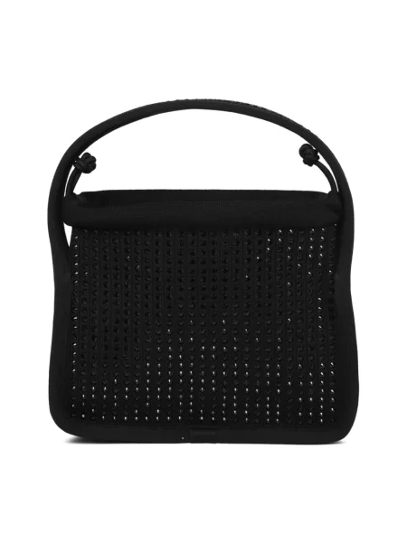 Torebka Alexander Wang z cekinami pleciona czarna