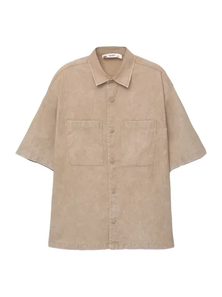 Pull&Bear Cămașă deschis maro