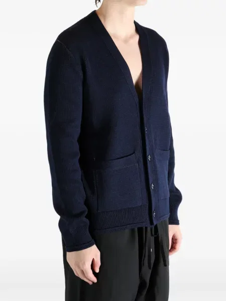 Cardigan Givenchy cu decolteu în V albastru