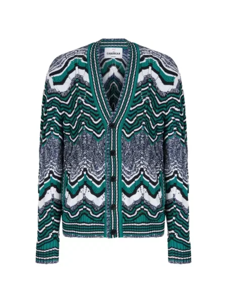 Cardigan Missoni tricotate verde