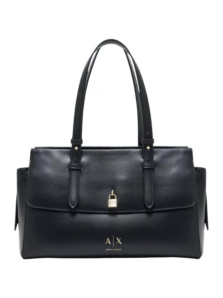 Shopper kabelka Armani Exchange z ekologickej kože modrá