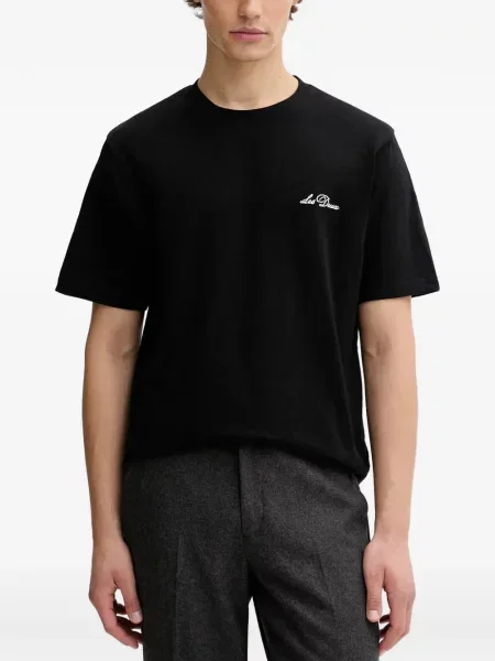 Tricou Les Deux cu imagine negru