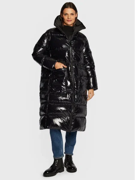 Calvin Klein Palton de iarnă High Shine negru