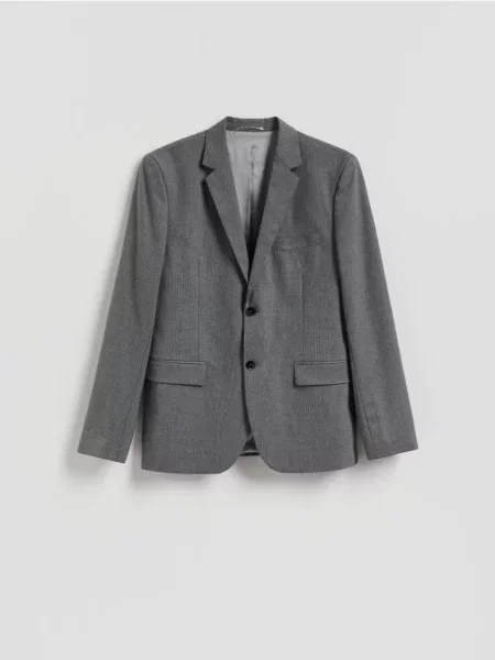 Reserved MEN`S BLAZER gri-închis gri