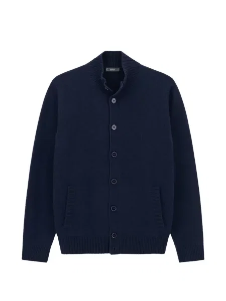 Cardigan Boggi Milano de lână albastru