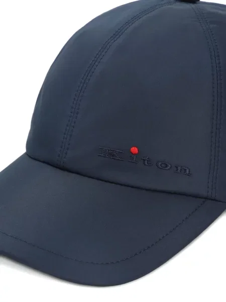Șapcă Kiton cu broderie albastru