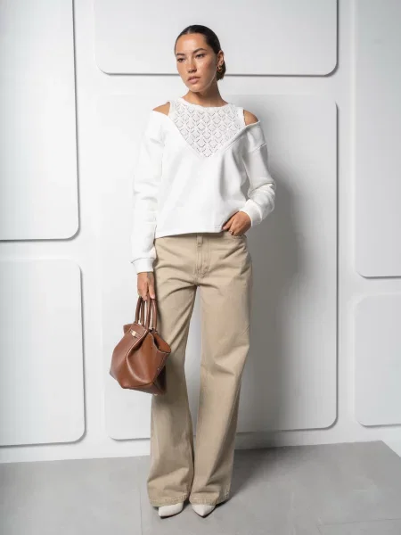 Світшот VMMA молочний бавовна/поліестер