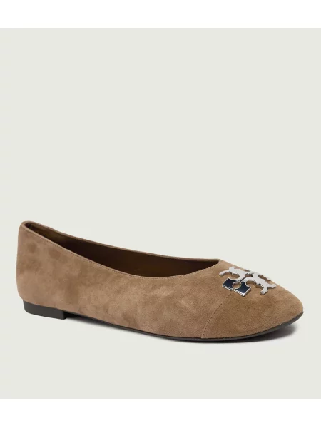 TORY BURCH Balerini Charlie | piele întoarsă bej